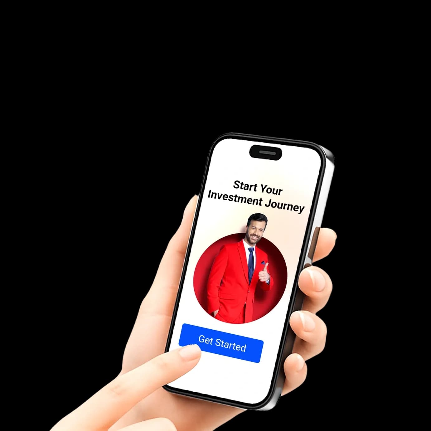 Mobile app interface showing SIP starting at ₹100 per month, representing an easy entry into mutual fund investing through digital platforms.  